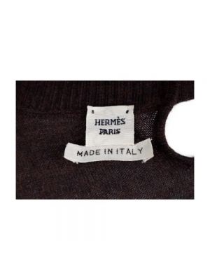 Top de cachemir con estampado de cachemira Hermès Vintage