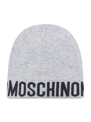 Kepurė su snapeliu Moschino pilka