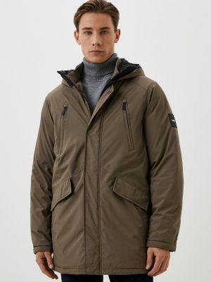 Утепленная демисезонная куртка Mexx коричневая