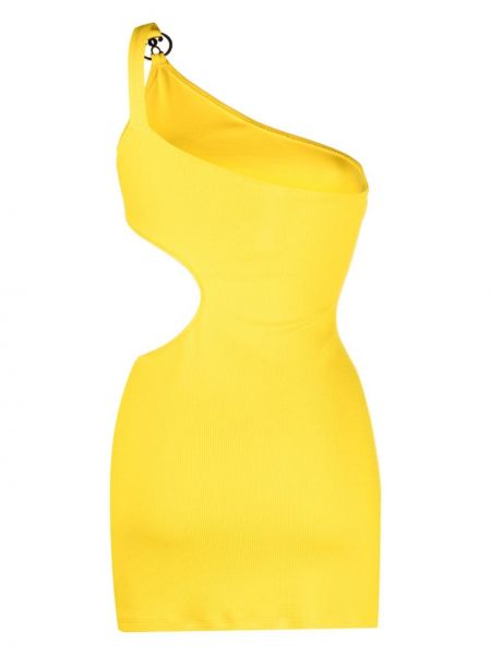 Robe asymétrique Moschino jaune