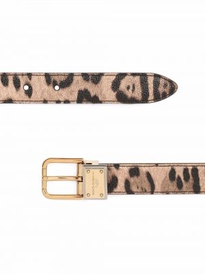 Leopardí pásek s potiskem Dolce & Gabbana