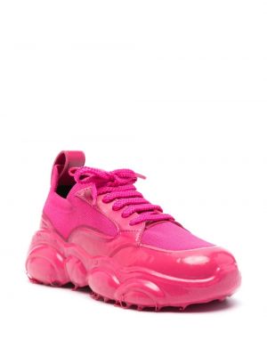 Leder sneaker Moschino pink
