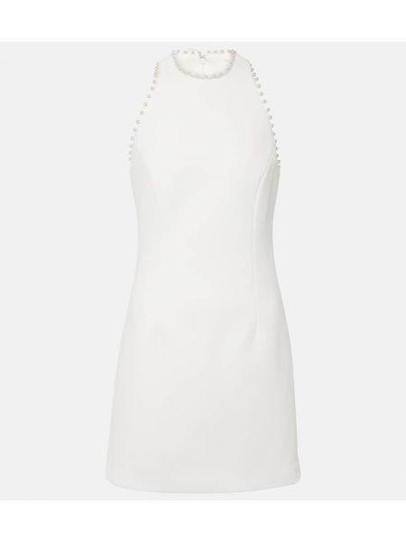 Mini vestido de crepé Rebecca Vallance blanco