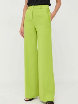 Spodnie z wysoką talią Pinko zielone