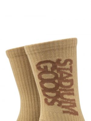 Ponožky s potiskem Stadium Goods hnědé