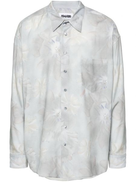 Krekls ar ziediem ar apdruku Magliano zils