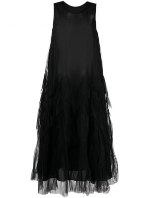 Μίντι φόρεμα από τούλι Jnby μαύρο