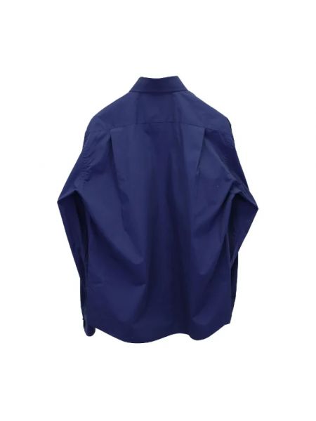 Koszula bawełniana retro Yves Saint Laurent Vintage niebieska