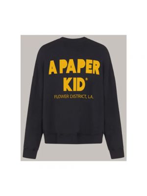 Bluza z nadrukiem A Paper Kid czarna