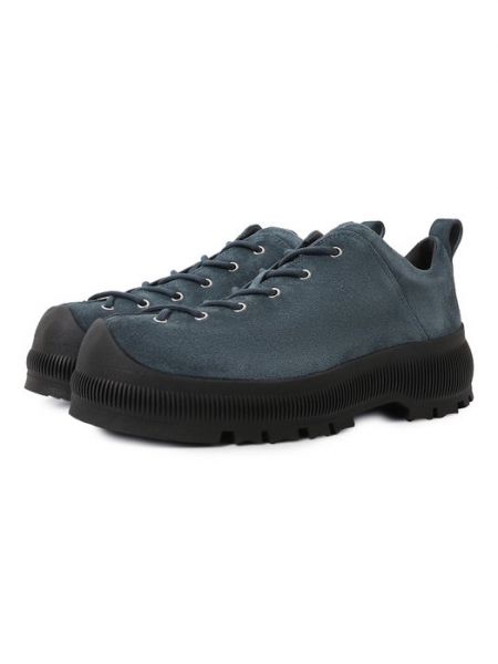 Замшевые ботинки Jil Sander синие