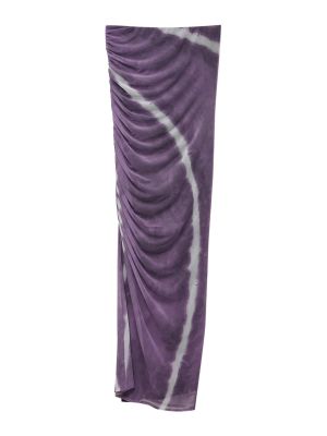 Robe mi-longue Pull&bear violet