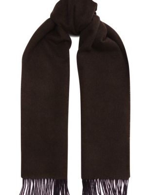 Кашемировый шарф Kiton коричневый