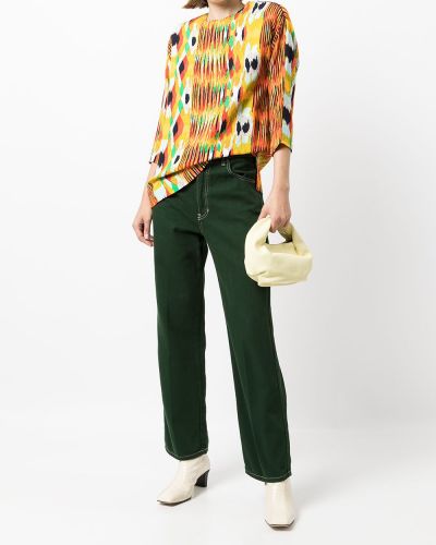 Bluzka z nadrukiem w abstrakcyjne wzory Céline Pre-owned