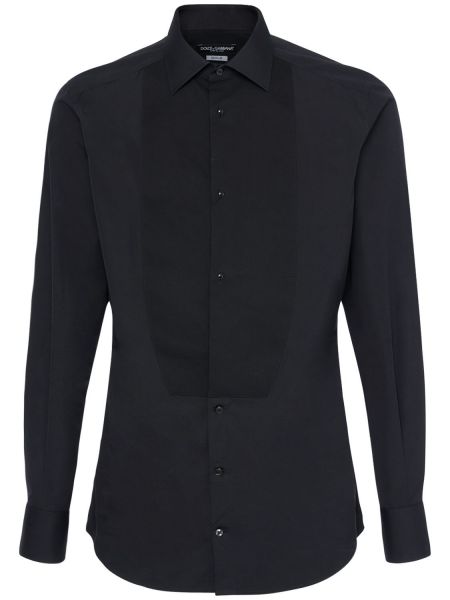 Camisa de algodón Dolce & Gabbana negro
