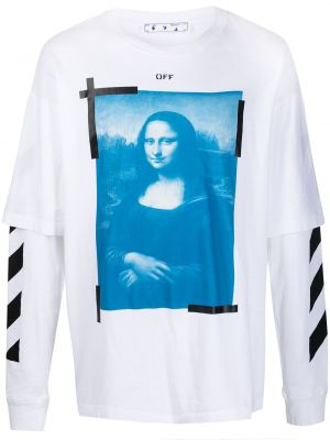 Trykt t-skjorte Off-white hvit