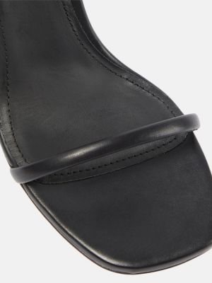 Kožené sandále Rick Owens čierna