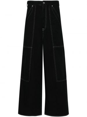 Laia lõikega kõrge vöökohaga teksapüksid Mm6 Maison Margiela must