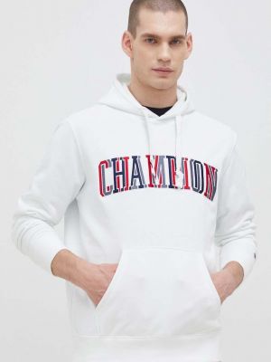 Hoodie s kapuljačom s printom Champion bijela