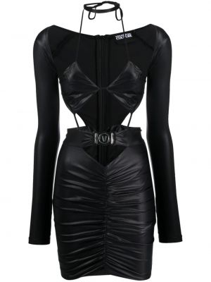 Коктейлна рокля Versace Jeans Couture черно