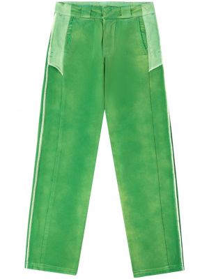 Rovné kalhoty s oděrkami Heron Preston zelené