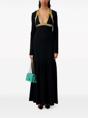 Krepinis vakarinė suknelė su blizgučiais Giambattista Valli juoda