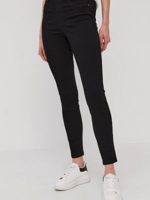 Bavlněné skinny džíny s vysokým pasem Spanx - černá