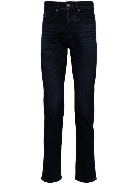 Skinny fit džínsy s vysokým pásom Boss modrá