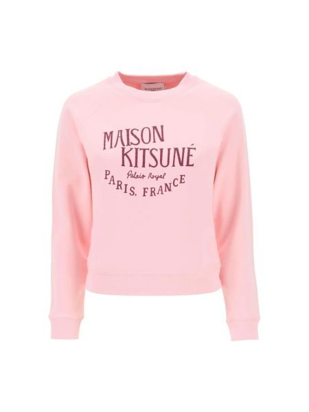 Bluza z nadrukiem Maison Kitsune różowa