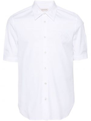 Siuvinėta marškiniai Alexander Mcqueen balta