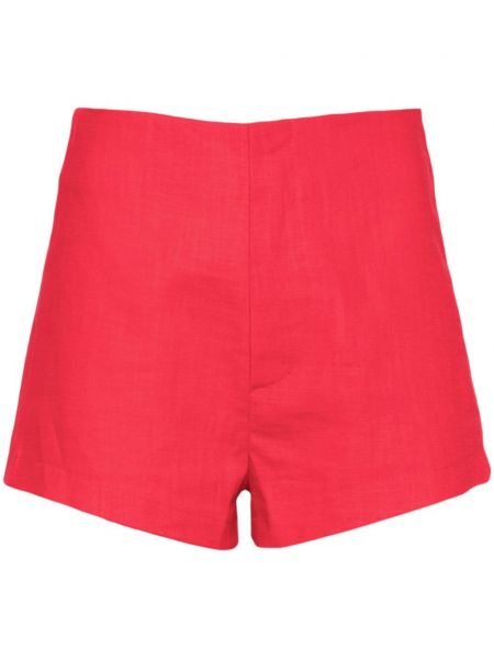 Lanene kratke hlače Musier crvena