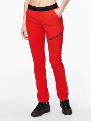 Pantaloni slim fit Salewa roșu