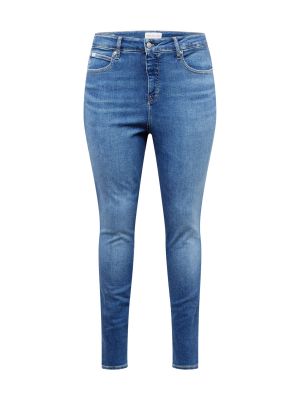 Blugi skinny Calvin Klein Jeans Curve albastru