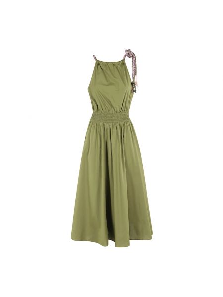 Sukienka z dekoltem typu halter Essentiel Antwerp zielony