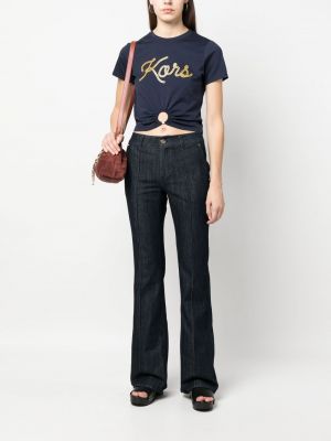 Straight jeans ausgestellt Michael Michael Kors blau