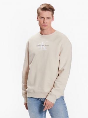 Džemperis Calvin Klein Jeans smėlinė