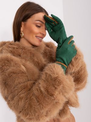 Mănuși Fashionhunters verde