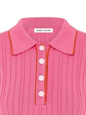 Polo krekls Anna Quan rozā