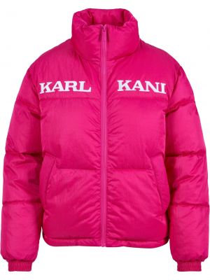 Πουπουλένιο μπουφάν Karl Kani ροζ