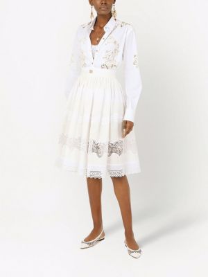 Spitzen hemd Dolce & Gabbana weiß