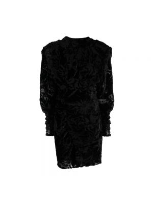 Welurowa sukienka mini Iro czarna
