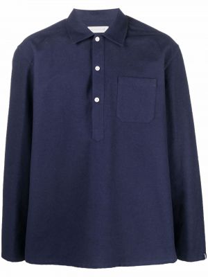 Памучна риза Mackintosh синьо