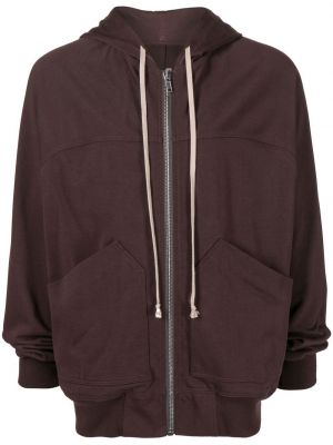 Zip hettegenser Rick Owens brun