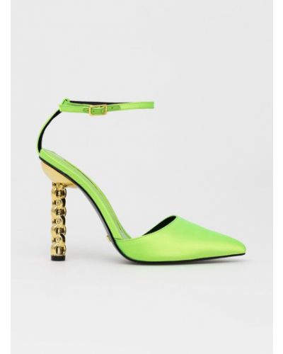 Ниски обувки с ток с висок ток Kat Maconie зелено