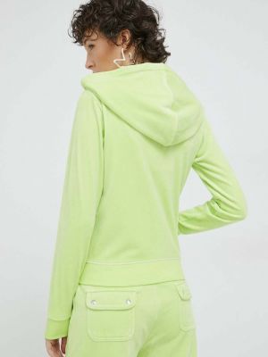 Mikina s kapucí Juicy Couture zelená
