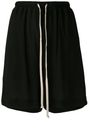 Hög midja shorts Rick Owens svart