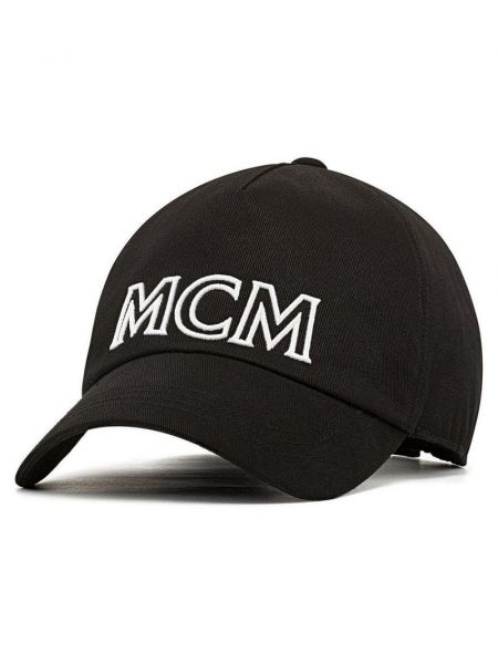 Czarna czapka z daszkiem Mcm