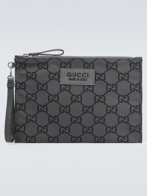 Серый клатч Gucci