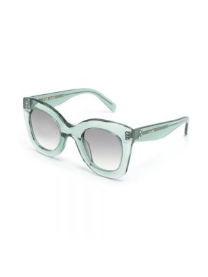 Okulary przeciwsłoneczne w geometryczne wzory Céline zielone