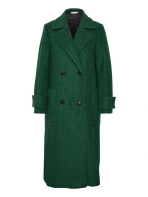 Płaszcz zimowy wełniany Inwear zielony