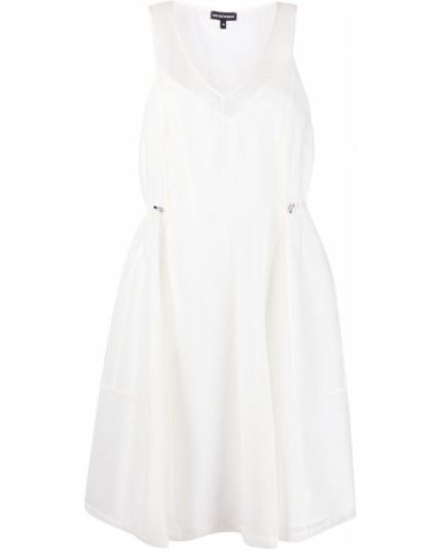 Mini vestido bootcut Emporio Armani blanco